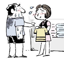 1℃에 진땀빼는 의류 매장