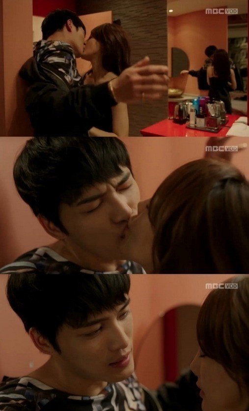 트라이앵글 김재중 김혜은, 숨막히는 모텔 키스신 깜짝