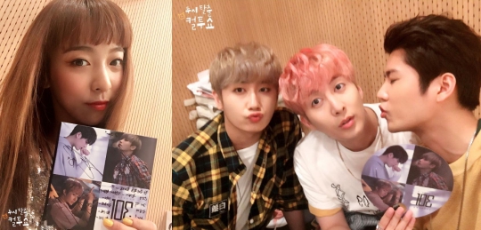 ‘컬투쇼’ 루나-SS301, 깜찍 출연 인증샷 공개 “삼공일-루나 왔지요”