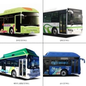 국내 전기버스 상용화 자일대우버스, 세 가지 타입의 전기버스 개발 완료