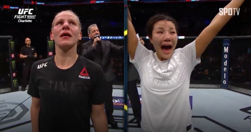 UFC 김지연, 저스틴 키시에 2-1 판정승…UFC 첫 승
