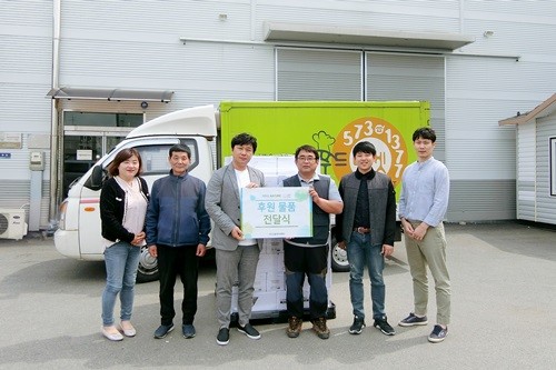 ㈜소울네이처푸드, 천안 푸드마켓에 SOFIT 후원물품 전달