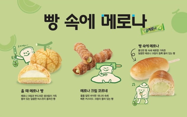 빵 속에 멜론, 뚜레쥬르 메로나 30만개 불티