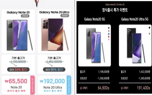 갤노트20가 단돈 6만원?…휴대폰 허위광고 주의하세요