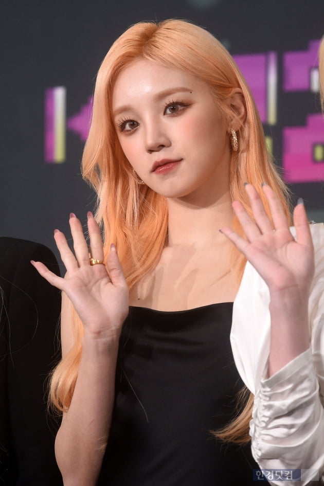 [포토] 아이들 우기, 오렌지빛 헤어가 찰떡이야(KBS가요대축제)