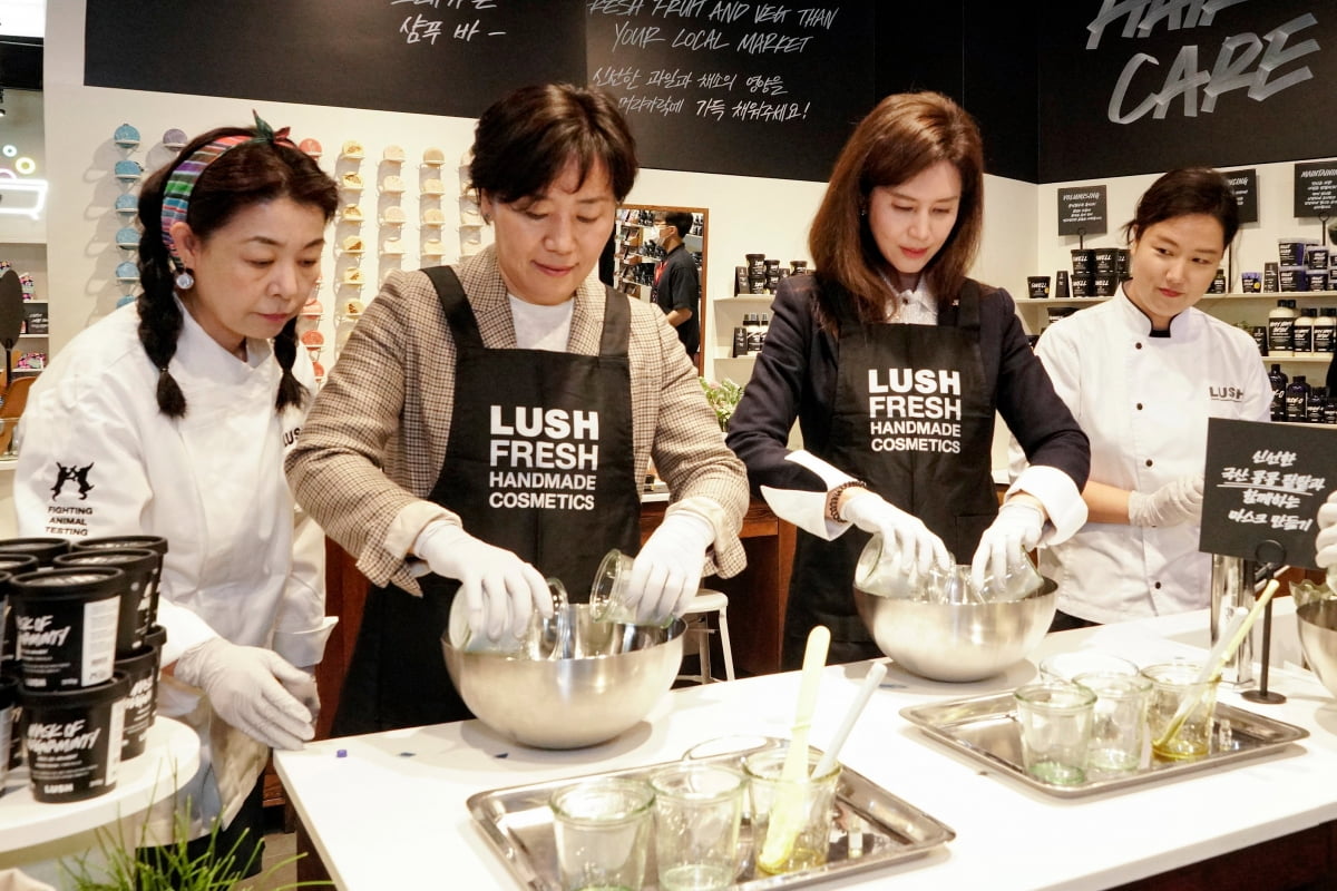 국산 두부·팥 들어간 러쉬 화장품 늘어난다…농식품부와 MOU