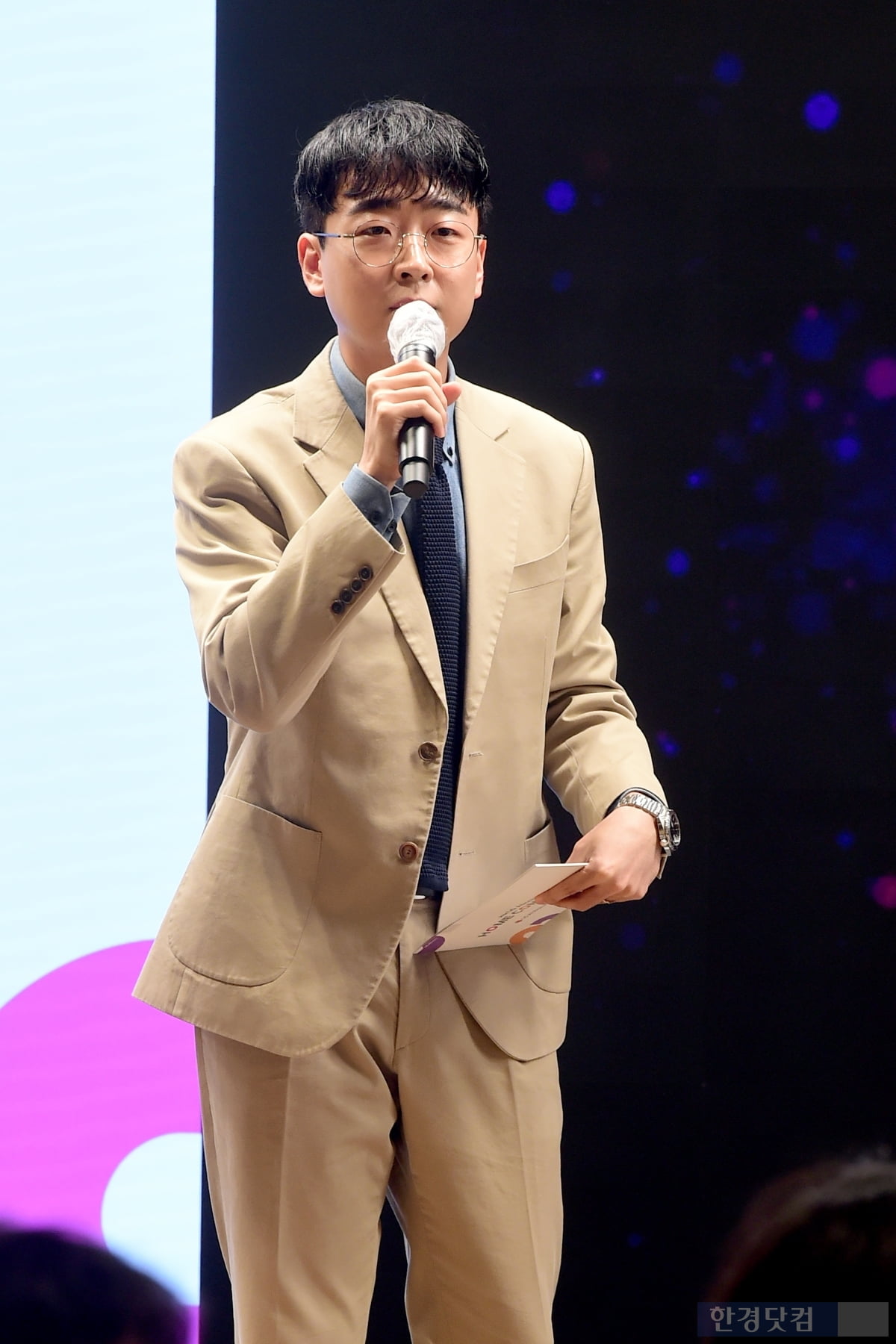 [포토] LG Aimers 홈커밍데이 진행하는 MC섭이