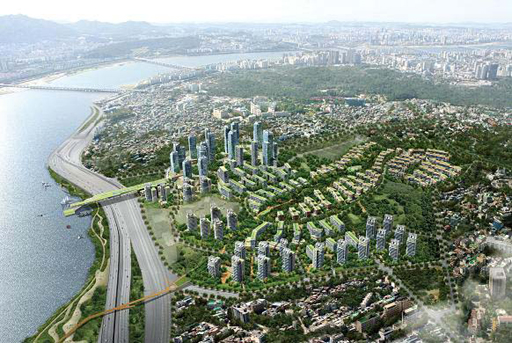 한남 아파트 배치도