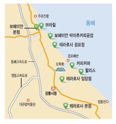 갓볶은 커피 한잔과 강릉 바다…1만원으로 호사를 누리다