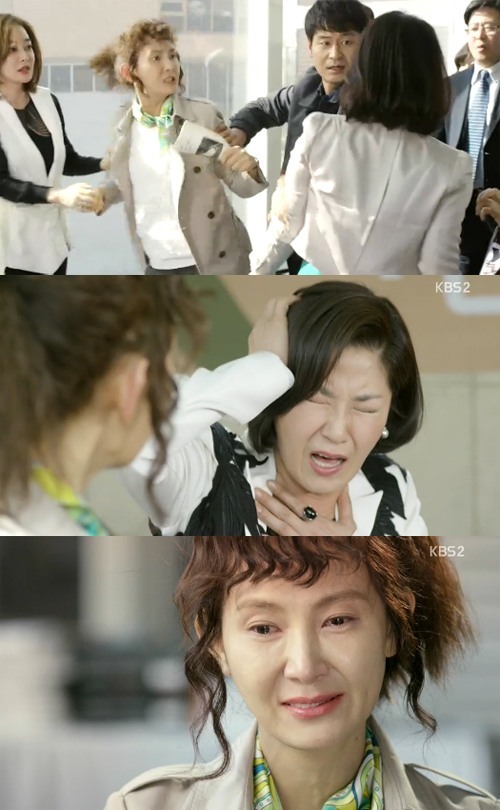 착하지 않은 여자들 채시라 나현애 제자들과 한판 머리끄댕이 잡고