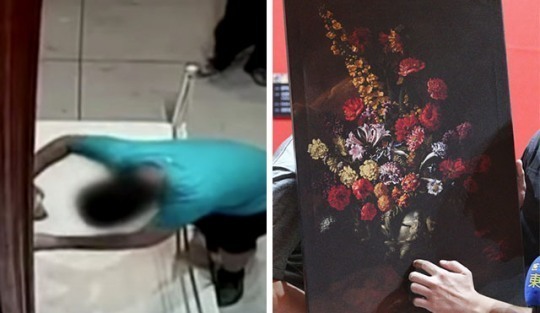‘구멍 뚫린 명화’사건, 가짜ㆍ타인 작품 의혹 대두