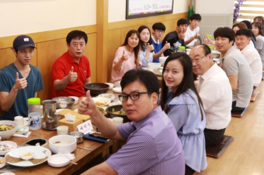 정찬민 용인시장. 휴가중에 도시락 精모 소통