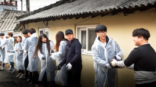 경북전문대학 KBC사회봉사단 소외계층 따뜻한 온기 전달
