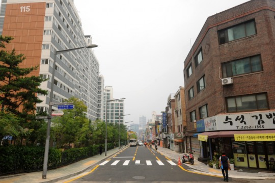 중구 동화동 다산로36길 ‘도로 다이어트’ 끝났다