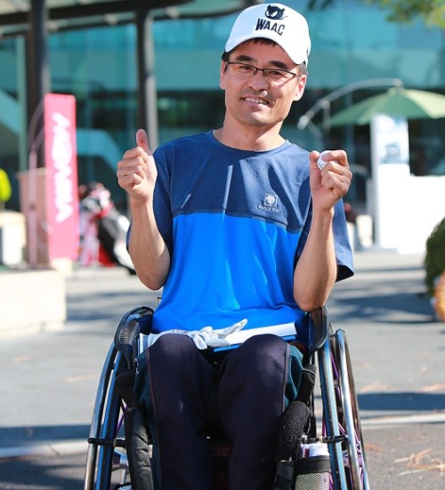 [한국오픈 화제] 휠체어 탄 갤러리 이강연 씨 
