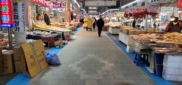서울 중구, 중부건어물·백학시장 바닥재 포장 완료