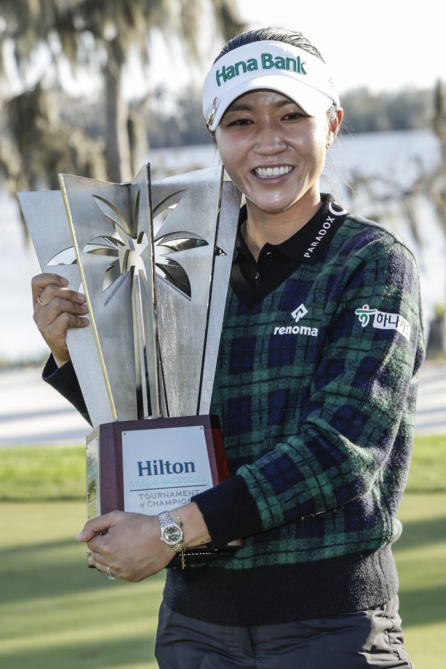 리디아 고 ‘1년 2개월 우승가뭄’ 딛고 통산 20승…2024 LPGA 개막전 우승
