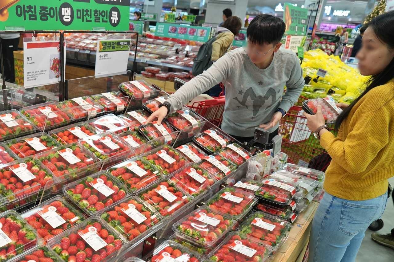 롯데마트 “진열딸기 당일만 판매…할인행사도”
