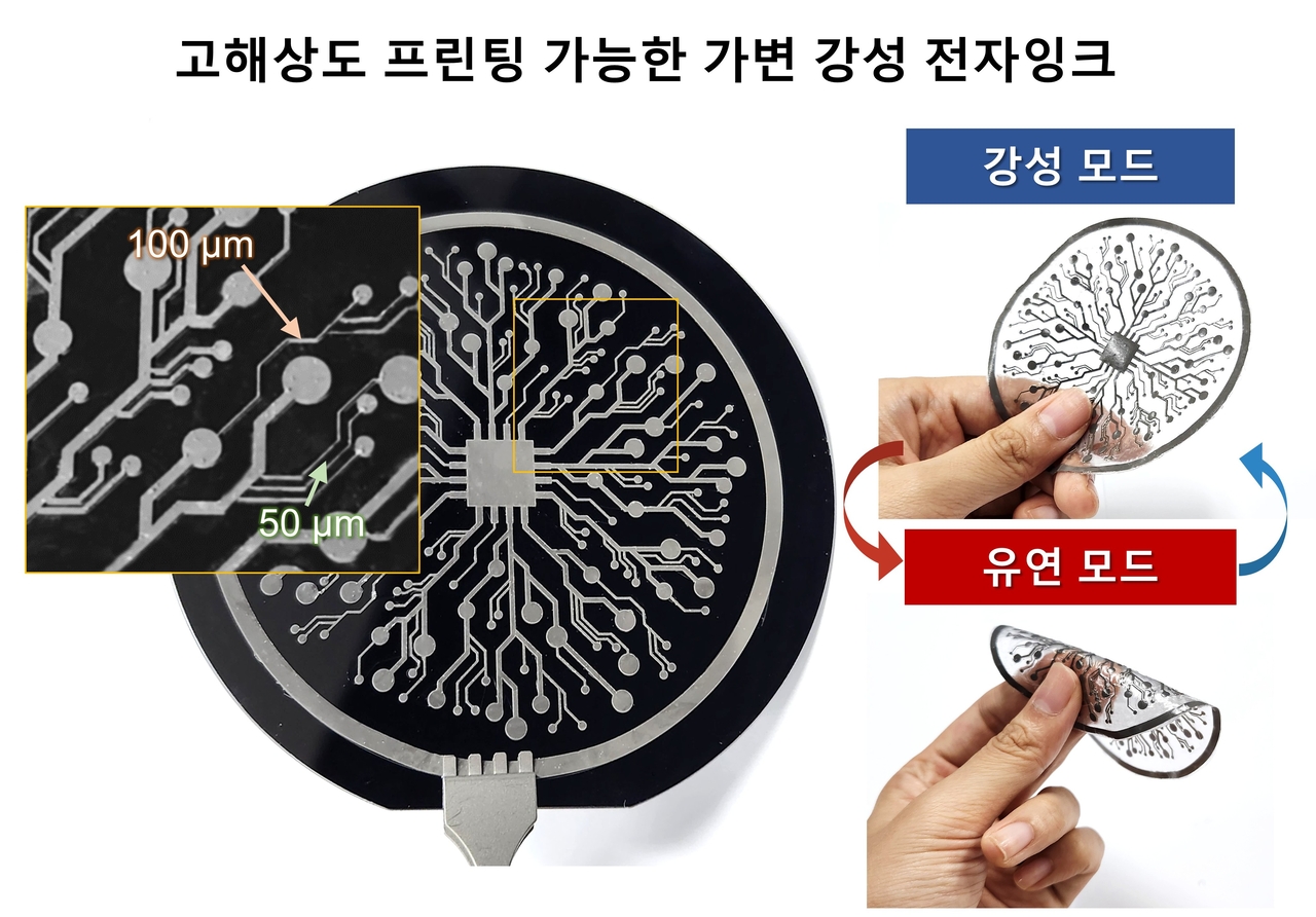 “말랑했다가 딱딱해진다” 자유자재로 변신…마법의 전자잉크 나왔다