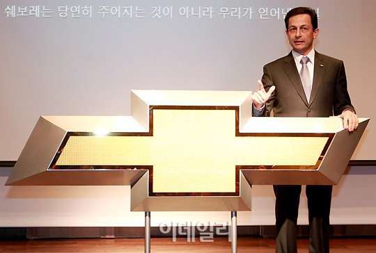 [포토]GM대우 `쉐보레` 달고 국내 시장 공략