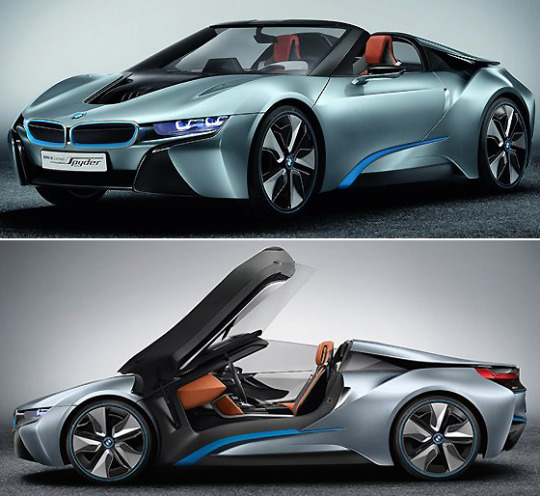 BMW, 223마력 오픈형 `i8 스파이더 콘셉트카` 공개