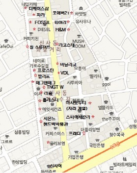 한집 건너 또..가로수길 뒤덮은 대기업