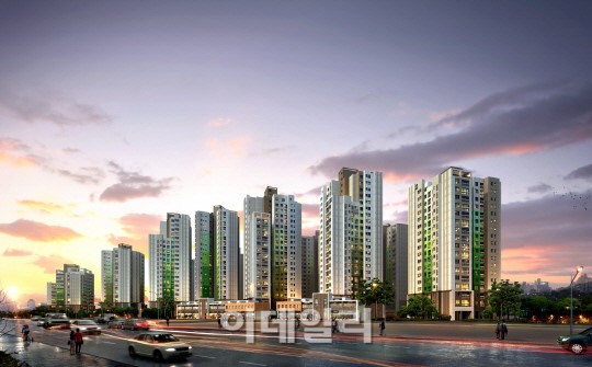 아파트 색과 문화 입다..힐스테이트 외관 토탈 디자인
