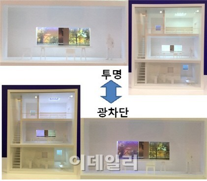 ETRI, 전기 가해 0.1초만에 유리창 투명도 조절 가능