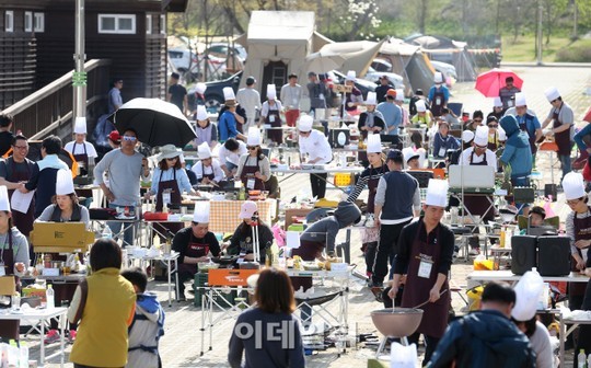 [포토]이데일리 캠핑 요리 축제 렛츠 고 캠핑