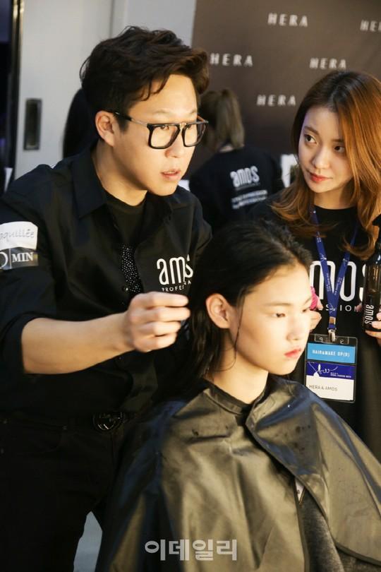 [포토]아모스프로페셔널, 2016 S/S 헤라서울패션위크 백스테이지 공개