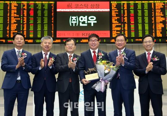 [포토]연우 코스닥시장 신규상장기념식
