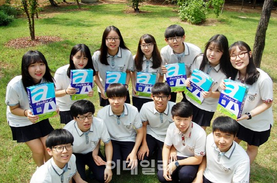 더블에이, 안성 가온고등학교와 1 드림 1 트리 캠페인