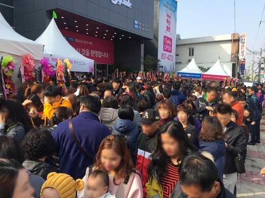 익산 평화, 어양 제일오투그란데 에버, 3일간 1만 5000명 방문