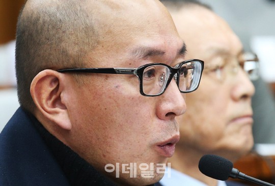 [포토]최순실 국조특위, 의원 질의에 응답하는 차은택 전 창조경제기획단장