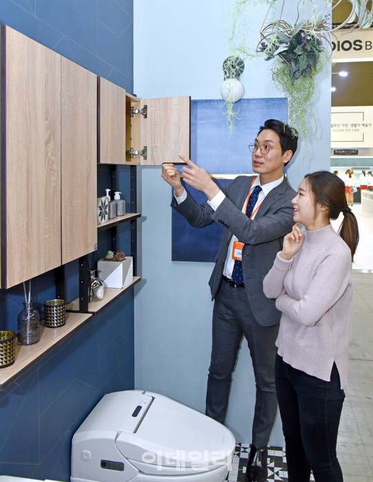 [포토]대림바스,이런 욕실 가구 처음이에요!