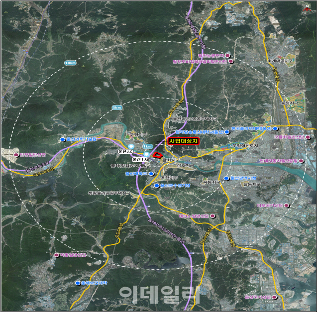 [신혼희망타운 위치도]울산대·온산산단 인접한 울산 태화강변지구
