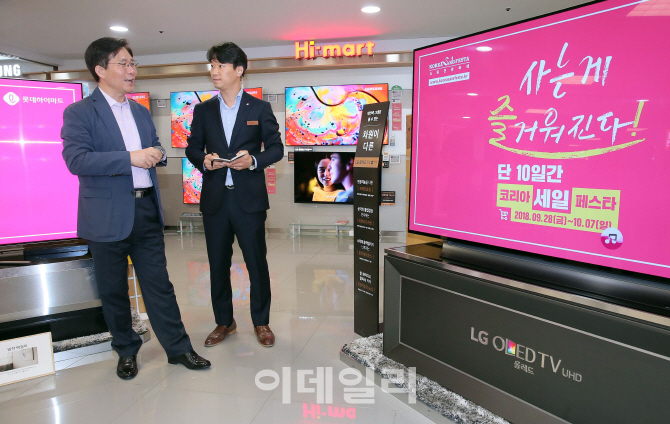 [포토]성윤모 산업부 장관 코리아 세일 페스타 현장점검