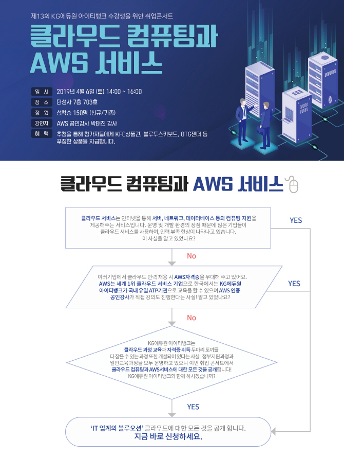 KG에듀원 아이티뱅크, 내달 6일 제13회 IT취업콘서트 개최