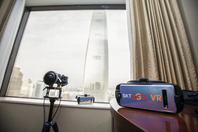 ‘롯데월드타워 불꽃축제’ 360도 VR생중계..옥수수 5GX관