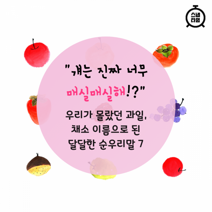 [카드뉴스]매실매실하다 뜻은?...우리가 몰랐던 순우리말7