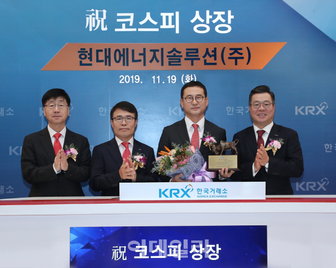 [포토] 현대에너지솔루션(주) 유가증권시장 신규상장
