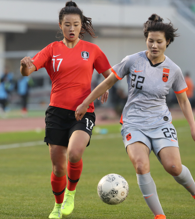 '踰 媛먮룆 꽦怨듭쟻 뜲酉붿쟾' 븳援 뿬옄異뺢뎄, 以묎뎅怨 0-0 臾댁듅遺