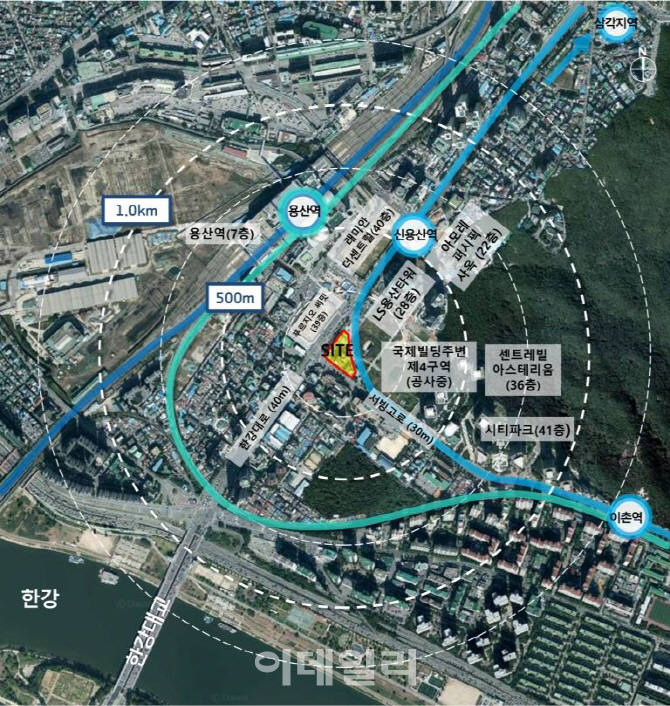 용산 국제빌딩 5구역에 39층 주상복합 들어선다