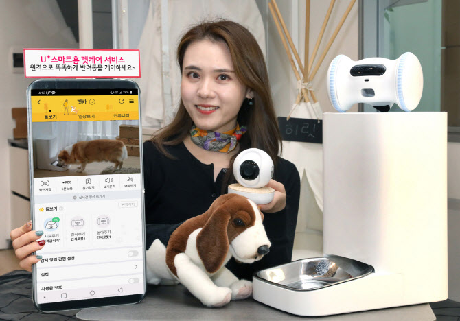 반려동물 전용기기·커뮤니티 묶은 ‘U+스마트홈 펫케어’ 출시