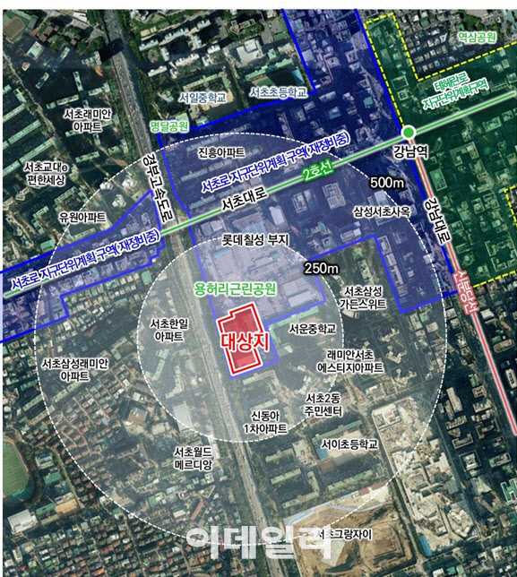 [단독]서초동 노른자땅 코오롱부지에 운동·업무시설 들어선다