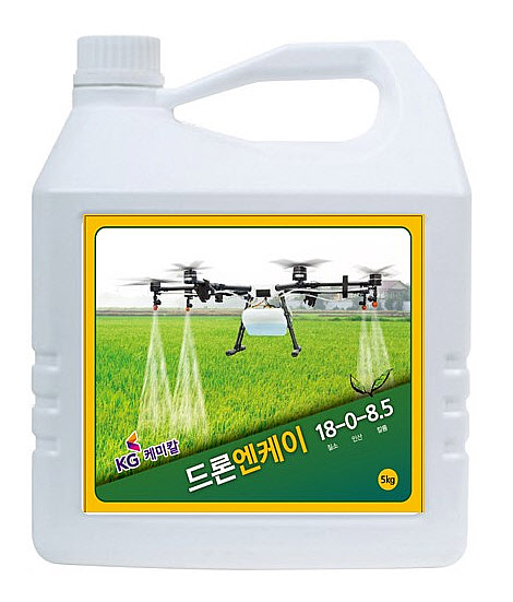 KG케미칼, 고농도 드론용 액상비료 ‘드론앤케이’ 출시