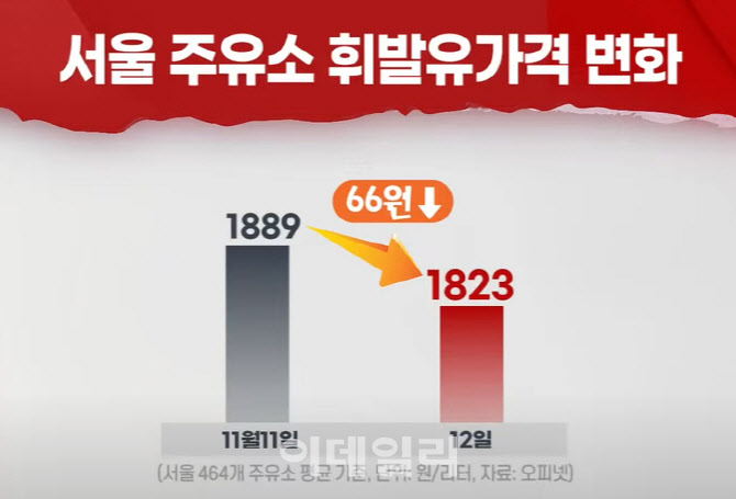 (영상)기름값 내려서 좋아요 유류세 인하 첫날 주유소 가보니
