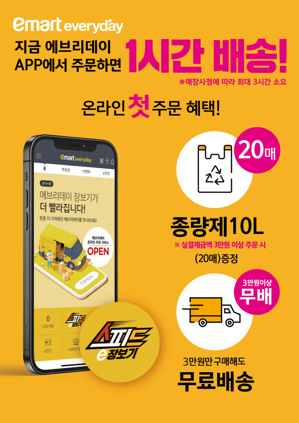 이마트 에브리데이, 온라인 스피드 장보기 100호점 돌파