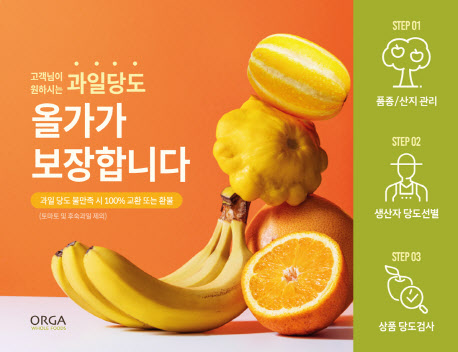 풀무원 올가홀푸드, 과일 당도보증제 도입…신선식품 품질 보증 강화
