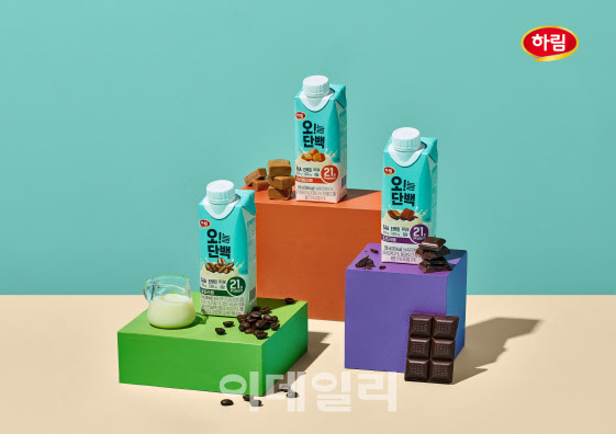 하림, 신제품 단백질 음료 오!늘단백 라떼 3종 출시